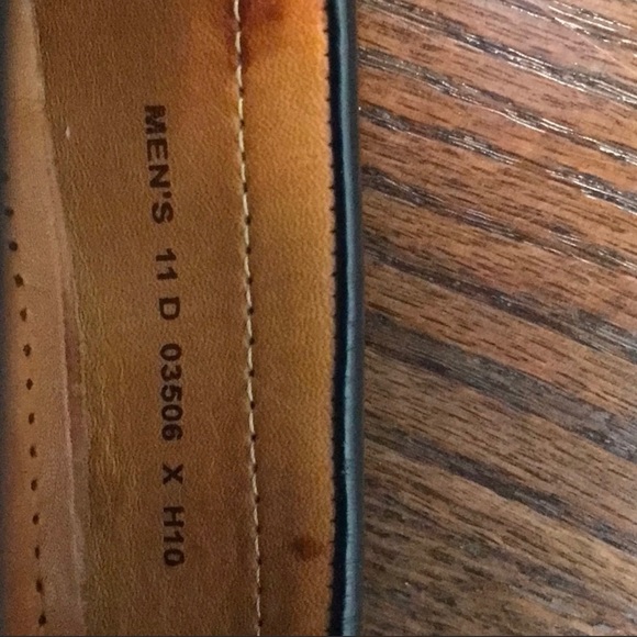 ๐ 2 PAIR - COLE HAAN LEATHER DRESS SHOES ๐ BLACK & BROWN - Picture 5 of 10